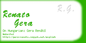 renato gera business card