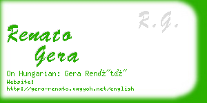 renato gera business card